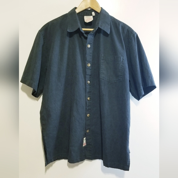 Marcel Hemp Men's Hemp Short Sleeve Button Up Shirt - Picture 1 of 16
